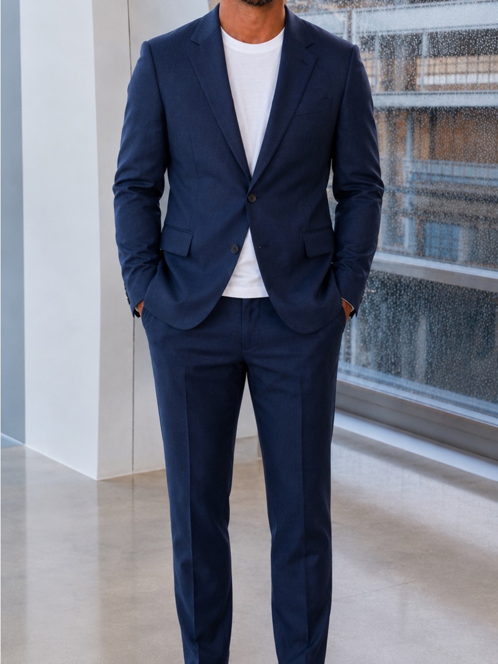 Hugo Boss Navy Blue Two-Piece Suit